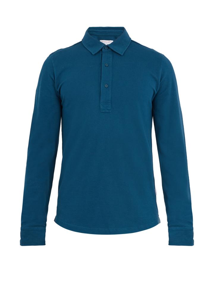 Orlebar Brown Sebastian Long-sleeved Cotton Polo Shirt
