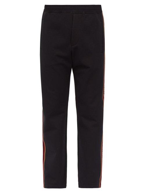 Matchesfashion.com Fendi - Ff Logo Stripe Track Pants - Mens - Black Multi