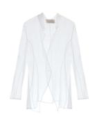 Matchesfashion.com Ludovic De Saint Sernin - Single-breasted Silk-organza Jacket - Mens - White