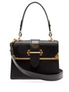 Matchesfashion.com Prada - Cahier Leather Shoulder Bag - Womens - Black