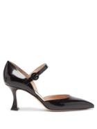 Matchesfashion.com Gianvito Rossi - Mary Jane Patent Leather Pumps - Womens - Black