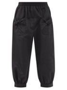 Ladies Rtw Batsheva - Knotted-pocket Cropped Faille Trousers - Womens - Black