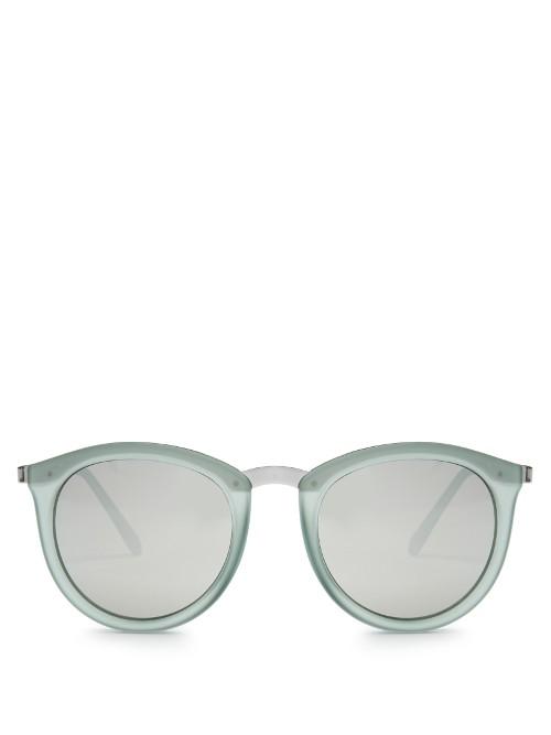 Le Specs No Smirking Round-frame Sunglasses