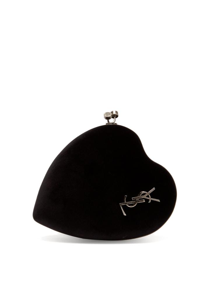 Saint Laurent Love Box Velvet Heart Cross-body Bag
