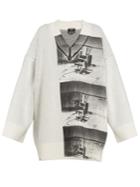 Calvin Klein 205w39nyc Andy Warhol-print V-neck Sweater