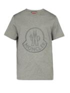 Matchesfashion.com 2 Moncler 1952 - Logo Embroidered T Shirt - Mens - Grey