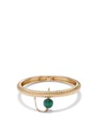 Yvonne Lon - Berlingot Ridged Malachite & 9kt Gold Bracelet - Womens - Yellow Gold