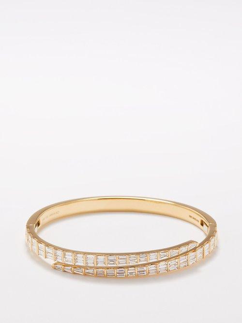 Anita Ko - Coil Diamond & 18kt Gold Bracelet - Womens - Gold Multi