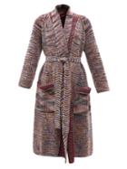 Ladies Rtw Missoni - Belted Cashmere-blend Cardigan - Womens - Burgundy