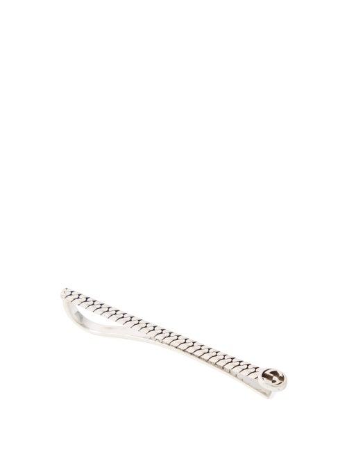Gucci - Gg Sterling-silver Tie Bar - Mens - Silver