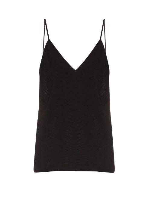 Raey V-neck Seersucker Cami Top
