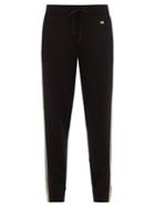 Matchesfashion.com Bella Freud - Suzaka Side Stripe Cashmere Blend Track Pants - Womens - Black Multi
