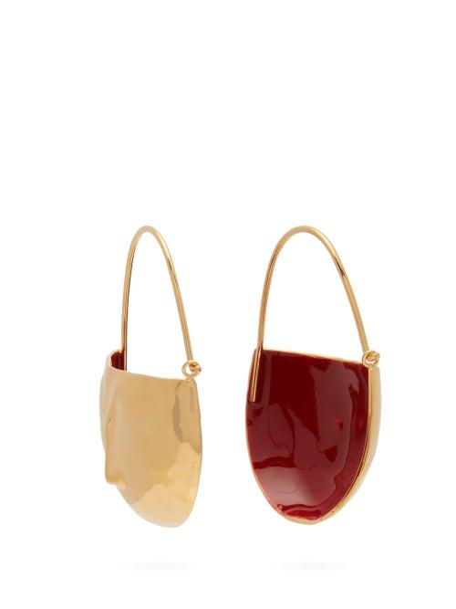 Matchesfashion.com Marni - Face Drop Earrings - Womens - Red