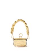 Fendi - Baguette Ff-plaque Leather Cross-body Bag - Womens - Gold