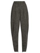 Hillier Bartley High-rise Carrot-leg Checked-wool Trousers