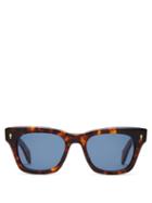 Matchesfashion.com Jacques Marie Mage - Delean D Frame Acetate Sunglasses - Mens - Tortoiseshell
