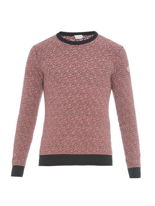 Moncler Striped Cotton-knit Sweater