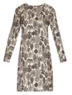 La Doublej Editions Bosco Long-sleeved Silk Mini Dress