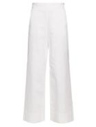 Chloé Wide-leg Cotton-twill Trousers