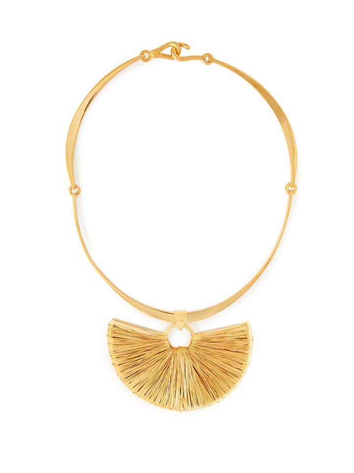 Joelle Kharrat Peacock Gold-plated Necklace