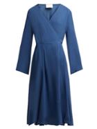 Matchesfashion.com Bower - Bianca Wrap Sun Dress - Womens - Blue