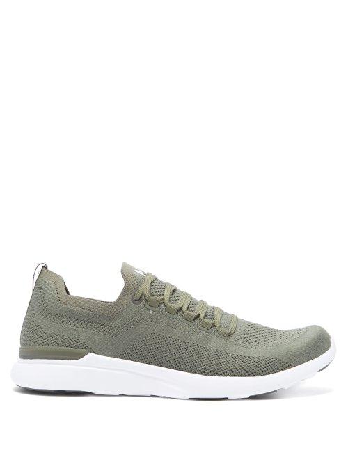 Matchesfashion.com Athletic Propulsion Labs - Breeze Techloom Trainers - Mens - Khaki
