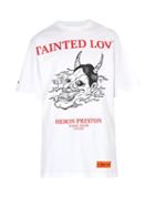 Matchesfashion.com Heron Preston - Oversized Tainted Love Print Cotton T Shirt - Mens - White