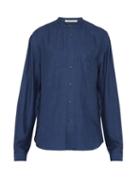 Matchesfashion.com Denis Colomb - Raj Silk Tunic Shirt - Mens - Blue