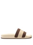 Brunello Cucinelli Logo-print Striped Rubber Slides