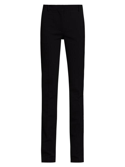 Matchesfashion.com The Row - Roosevelt Slim Fit Tailored Trousers - Womens - Black