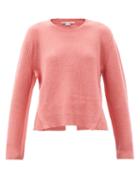 Matchesfashion.com Stella Mccartney - Slit-back Wool-blend Sweater - Womens - Light Pink