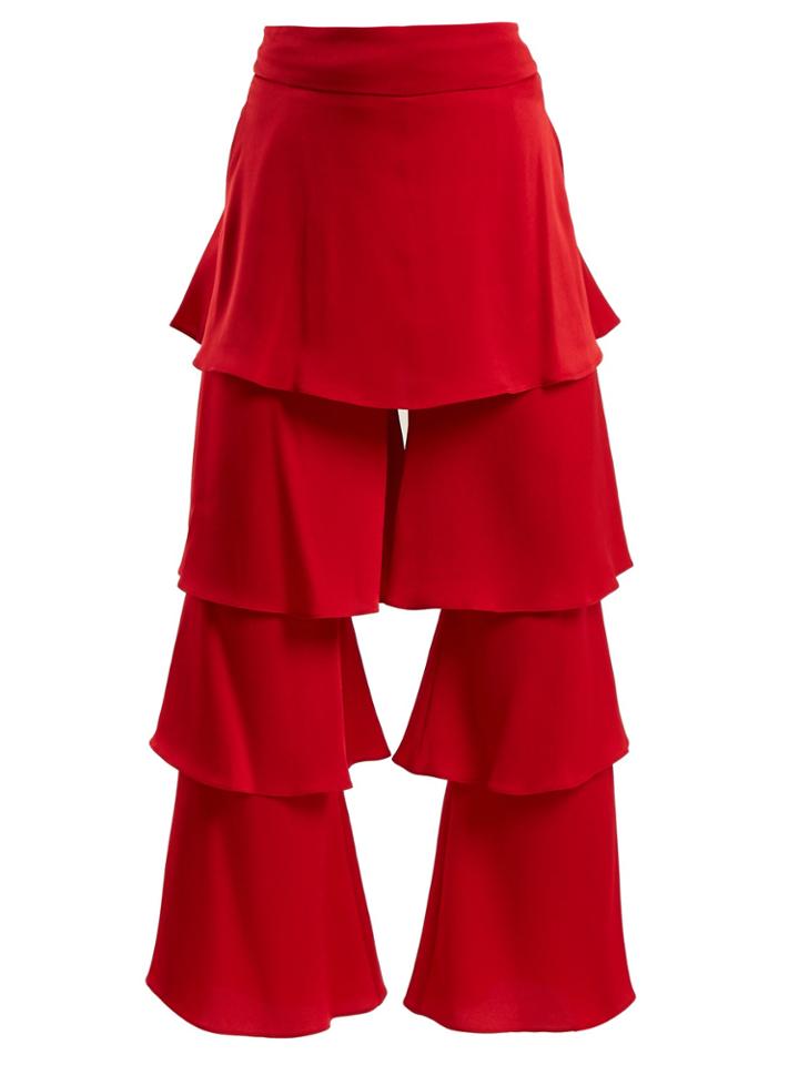 Osman Felix Tiered Satin Trouser