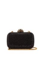 Matchesfashion.com Alexander Mcqueen - Spider Crystal Embellished Leather Clutch - Womens - Black