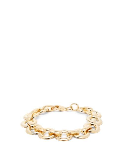 Matchesfashion.com Alta Ora - Circle Drop Gold Vermeil Chain Bracelet - Womens - Gold