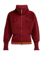 Matchesfashion.com Adidas By Stella Mccartney - Train Fleece Performance Jacket - Womens - Burgundy