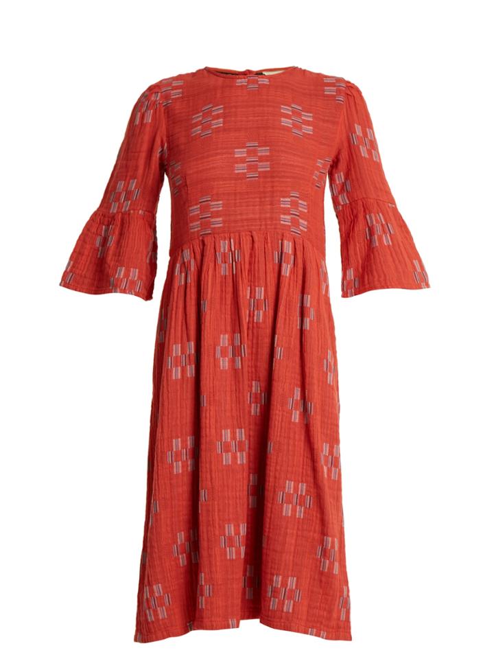 Ace & Jig Janis Jolie Geometric-jacquard Cotton Dress