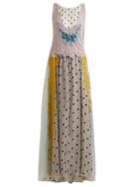 Valentino Flocked-floral Velvet Dress