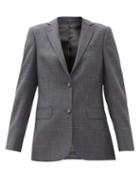 Matchesfashion.com Officine Gnrale - Vanessa Prince-of-wales Checked Wool Blazer - Womens - Grey Multi
