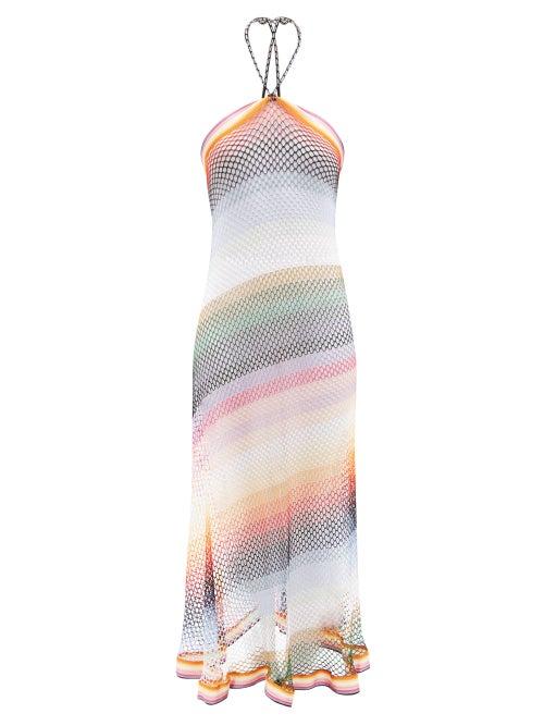 Missoni - Striped Crochet-knit Dress - Womens - Multi