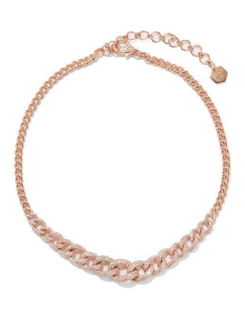 Shay - Gradual Diamond & 18kt Rose-gold Choker - Womens - Rose Gold
