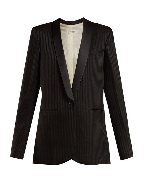 Matchesfashion.com Masscob - Alvy Single Breasted Crepe Blazer - Womens - Black