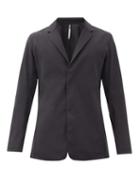 Matchesfashion.com Veilance - Indisce Wool-blend Technical-poplin Blazer - Mens - Black