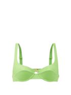Matchesfashion.com Fisch - Grenadins Underwired Bikini Top - Womens - Green