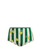 Matchesfashion.com Solid & Striped - The Brigitte Lemon Print Bikini Briefs - Womens - Green Print