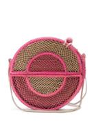 Matchesfashion.com Sophie Anderson - Nilsa Circle Toquilla Straw Cross Body Bag - Womens - Pink Multi
