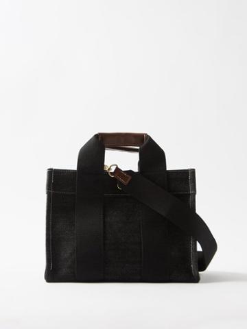 Rue De Verneuil - Tote S Denim Tote Bag - Womens - Black