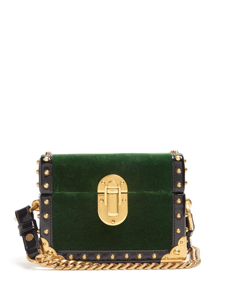 Prada Treasure Trunk Mini Velvet Box Bag
