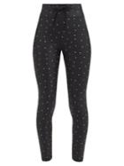 The Upside - Eclipse Jersey Leggings - Womens - Black And White