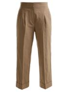 Brunello Cucinelli Straight-leg Cropped Cotton-blend Chino Trousers