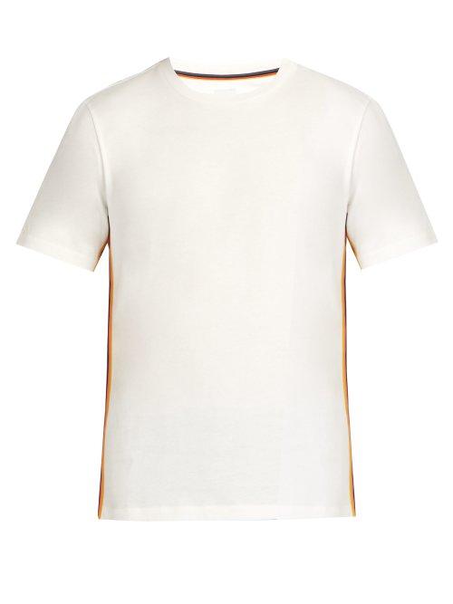Matchesfashion.com Paul Smith - Artist Side Stripe Cotton T Shirt - Mens - White